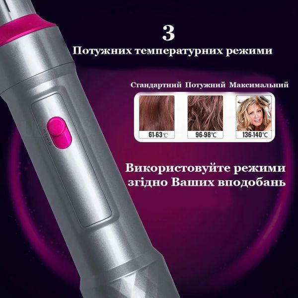 Портативний стайлер для волосся 5 в 1 InnoTech LS-4022 фото