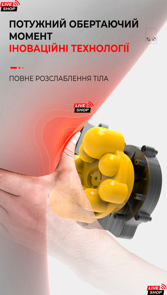 Універсальний масажер HotFlow InnoTech для спини, шиї та ніг з пультами (LS-7398) LS-7398 фото