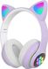 Бездротові дитячі навушники Фіолетові Cat Ear LED InnoTech  IN-8887 фото 1