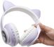 Беспроводные детские наушники Фиолетовые Cat Ear LED InnoTech IN-8887 фото 3