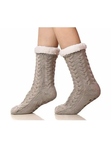 Теплые носки для дома Серые DreamHome Huggle socks DM-6402 фото