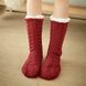 Теплые носки для дома Красные DreamHome Huggle socks DM-6402 фото 4