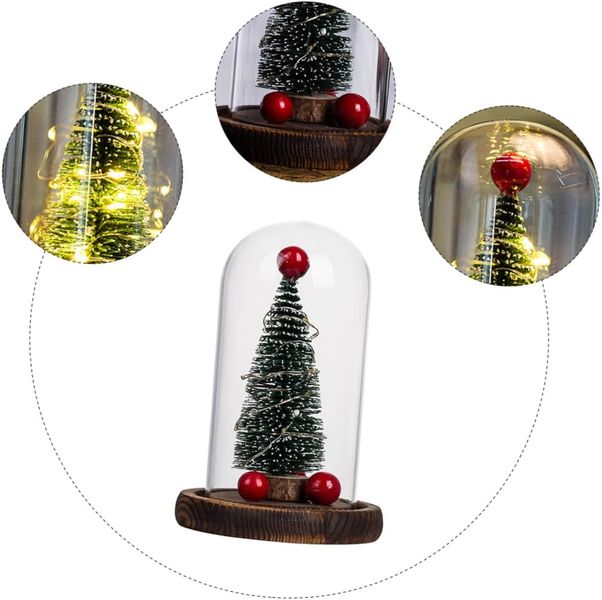 Декоративная елка в колбе с LED-гирляндой DreamHome DM-9813 фото