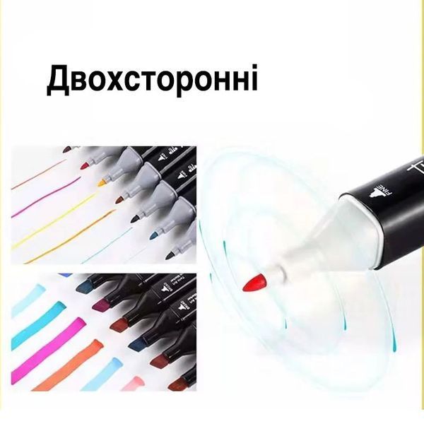 Масляні художні двосторонні маркери 36 шт. Marker Touch Cool DM-8011 фото